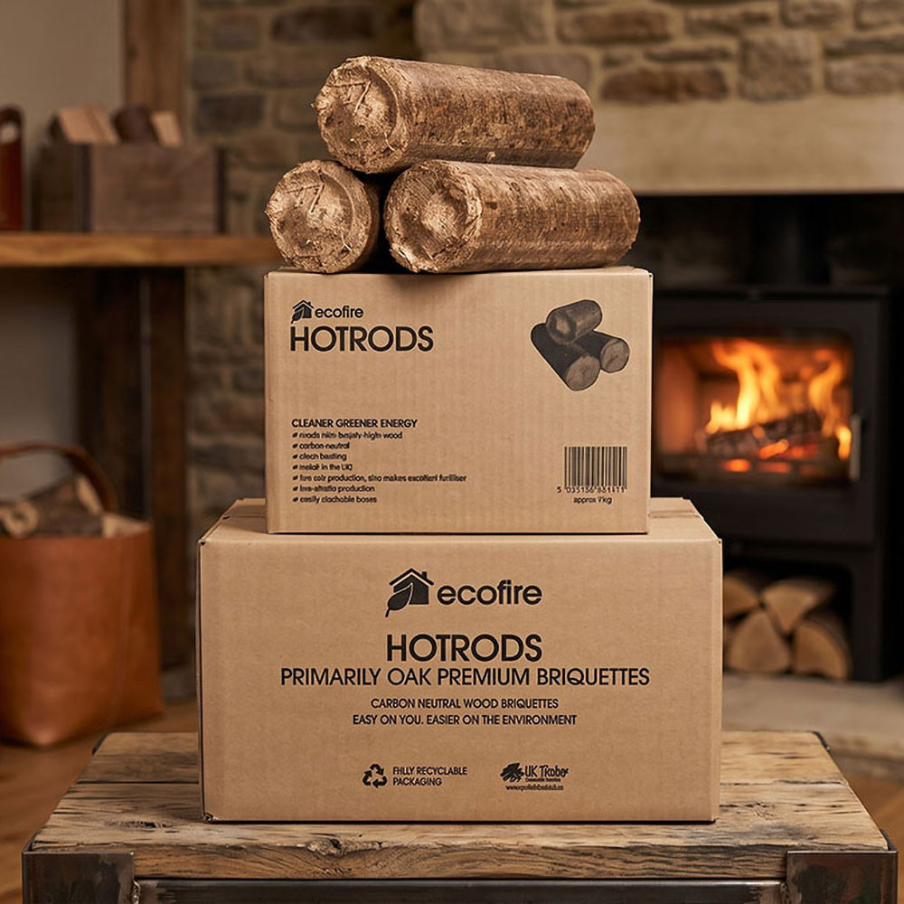 Ecofire HotRods Hardwood Briquettes