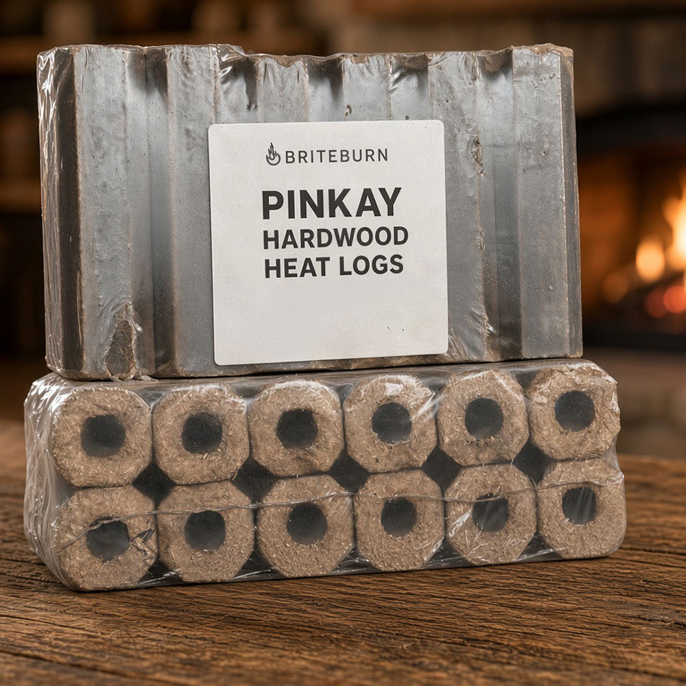 BRITEBURN Pini-Kay Hardwood Heatlog Briquettes